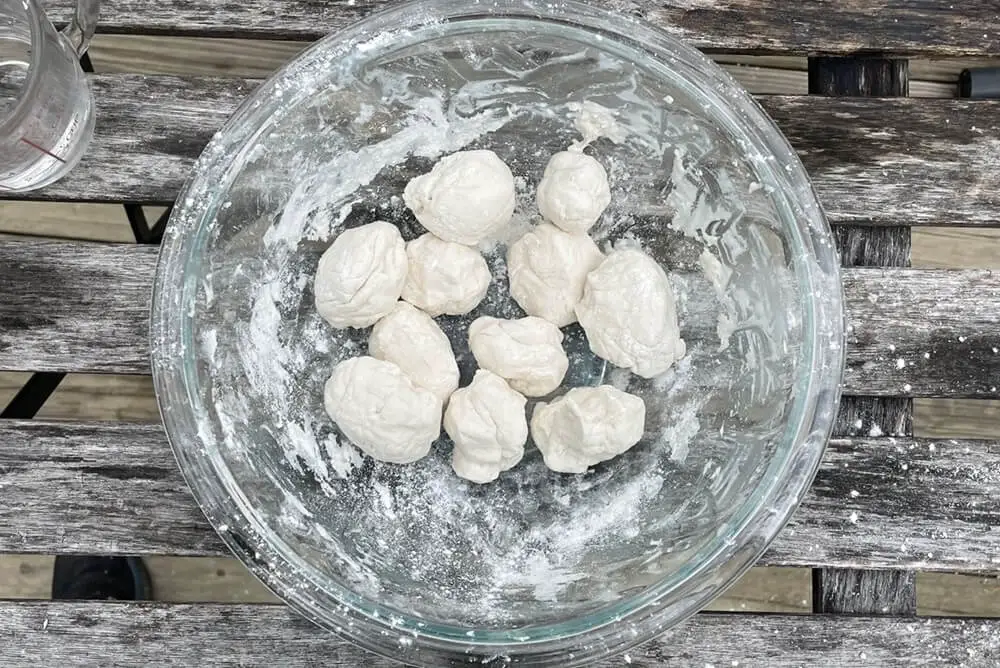 Dough Divided Into Balls