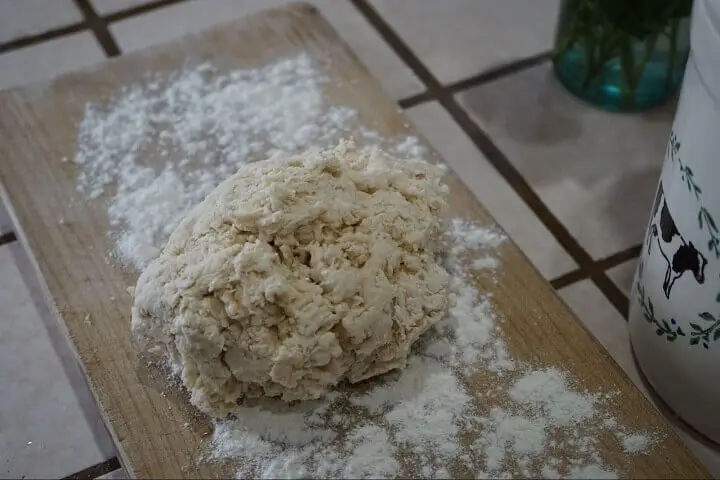 Dough on Floured Surface