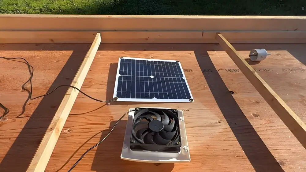 Fan with Solar Panel