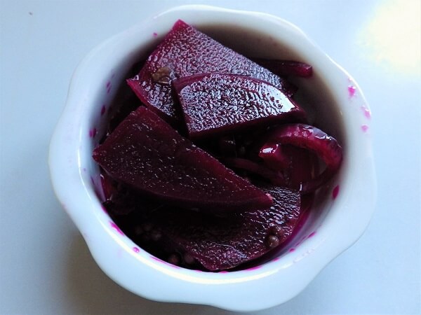 Fermented Sweet Beets in a Bowl