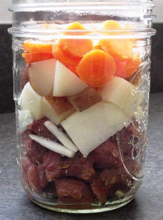 Filled Beef Stew Jar