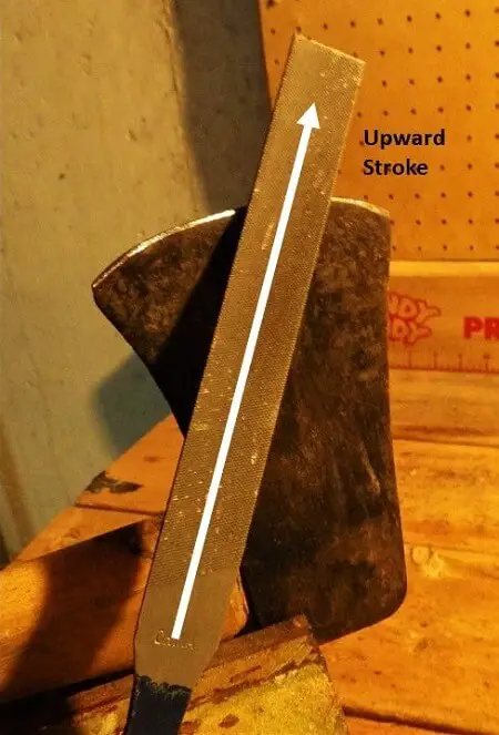 Final Sharpening Upward Stroke