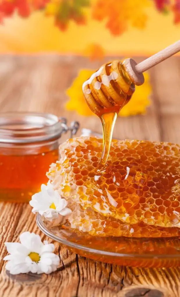 Fresh Honey With Dipper