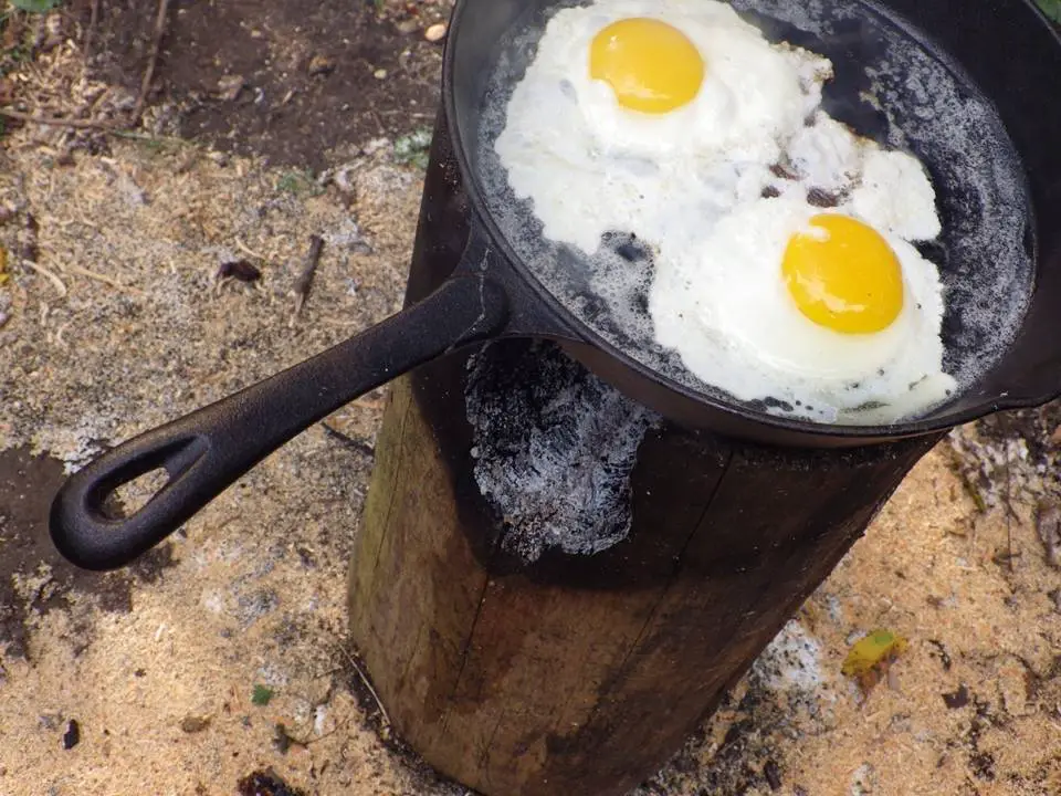 Frying Pan on Canadian Candle