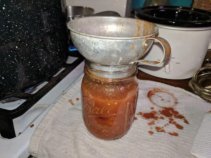 Funnel on Can of Chili