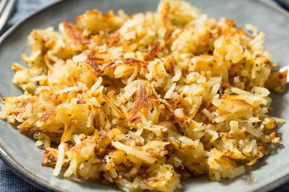 Hash Browns on Plate