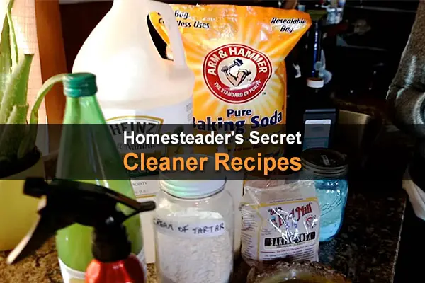 Homesteader's Secret Cleaner Recipes