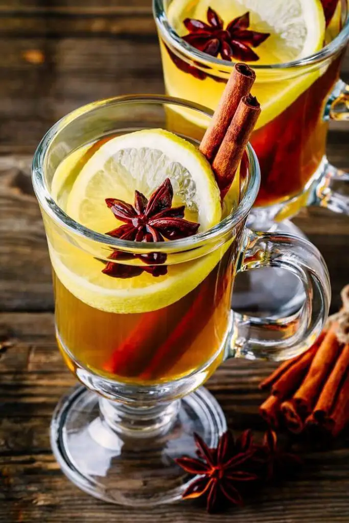 Hot Toddy in Glasses