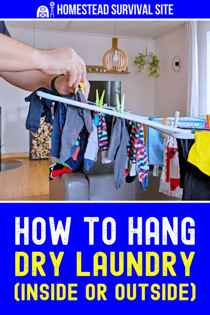 How to Hang Dry Laundry (Inside or Outside)