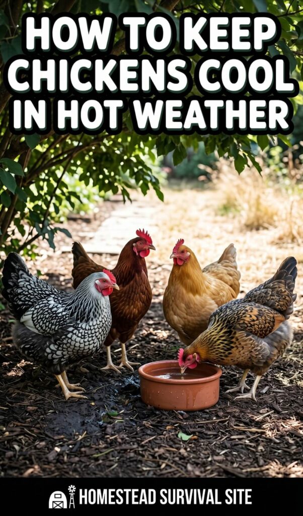 How to Keep Chickens Cool in Hot Weather