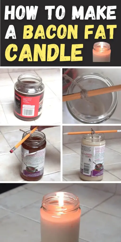 How to Make a Bacon Fat Candle