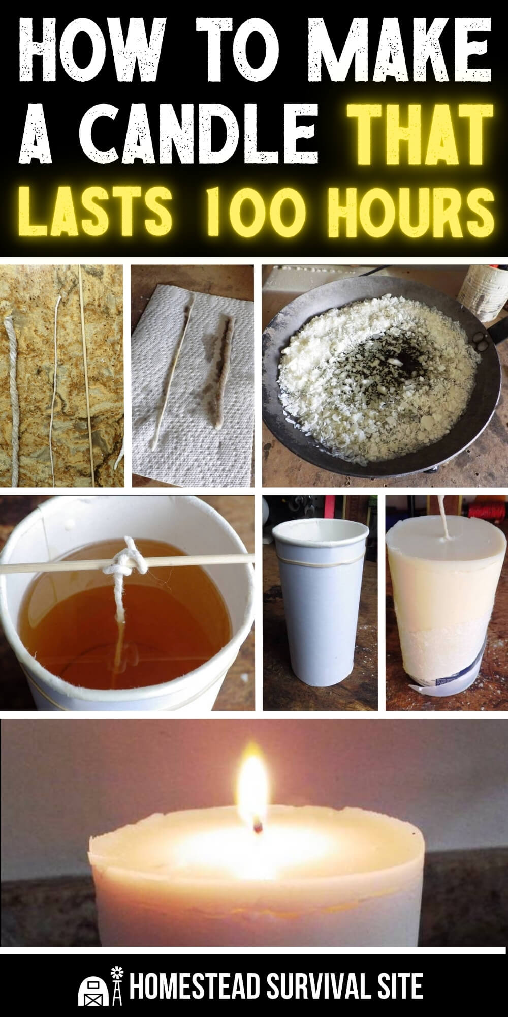 How to Make a Candle That Lasts 100 Hours