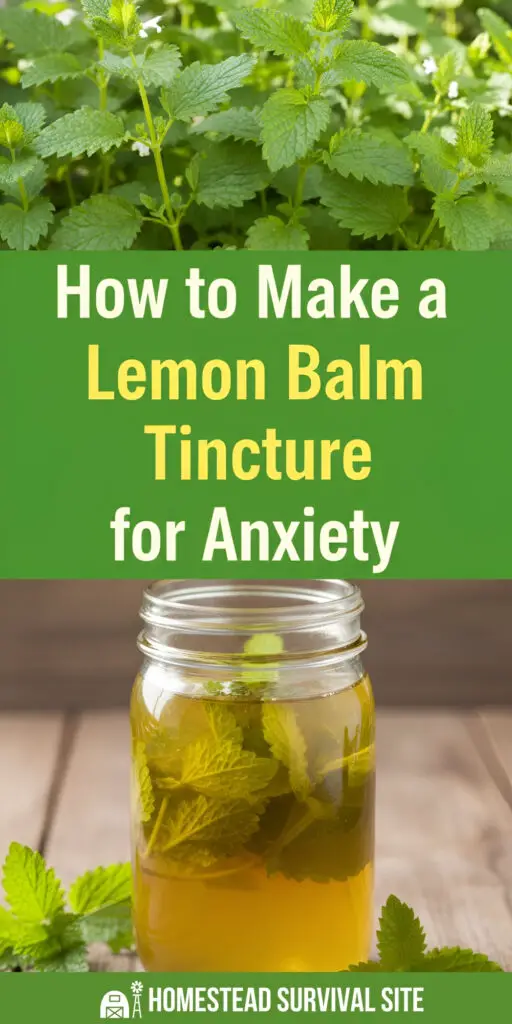 How to Make a Lemon Balm Tincture for Anxiety