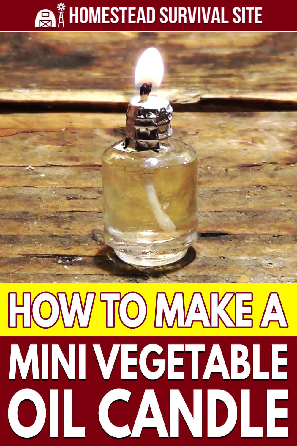 How To Make A Mini Vegetable Oil Candle