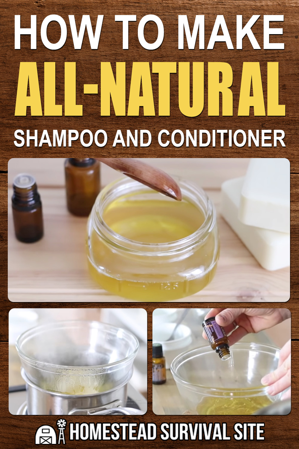 How to Make All-Natural Shampoo and Conditioner