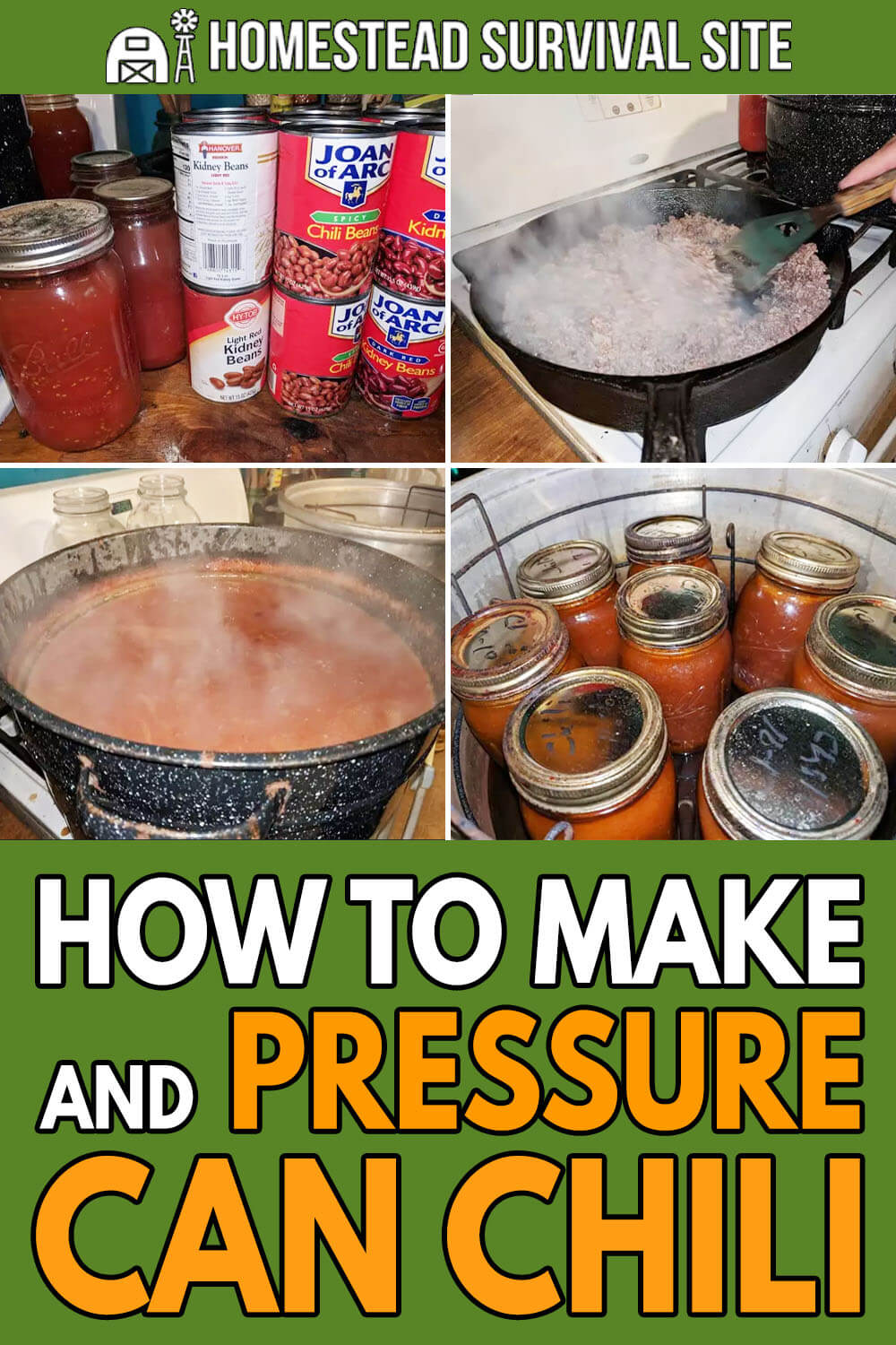 How To Make And Pressure Can Chili