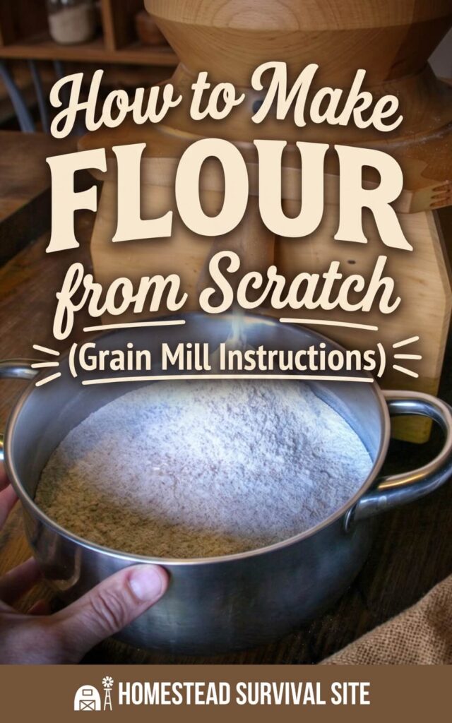 How to Make Flour from Scratch (Grain Mill Instructions)