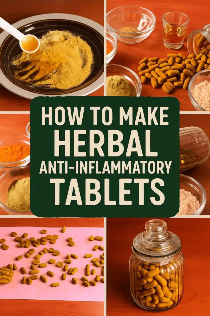 How to Make Herbal Anti-Inflammatory Tablets