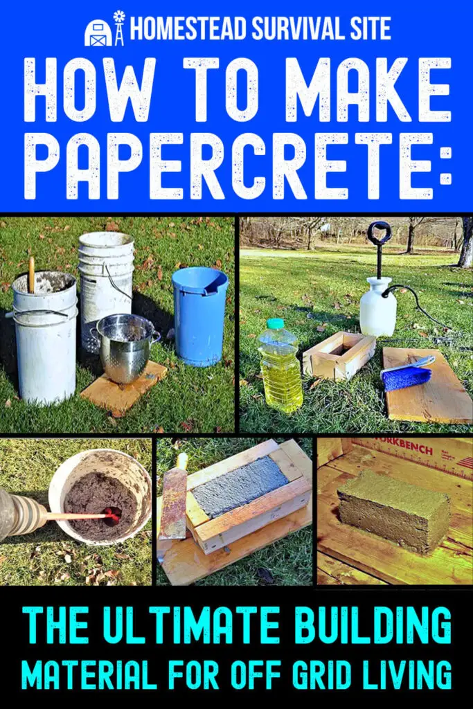 How to Make Papercrete: The Ultimate Building Material for Off Grid Living