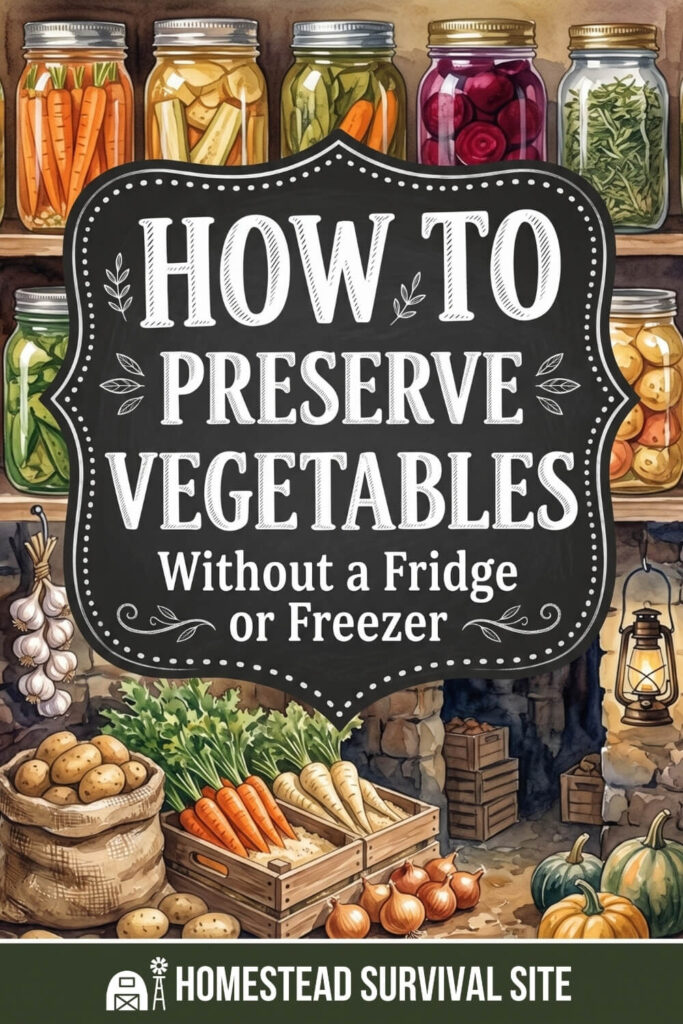 How to Preserve Vegetables Without a Fridge or Freezer