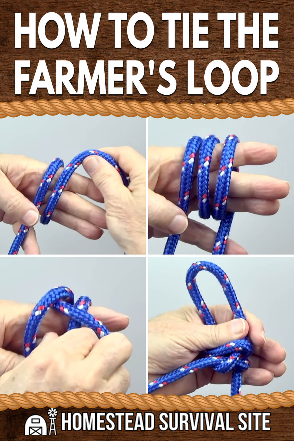 How To Tie The Farmer's Loop