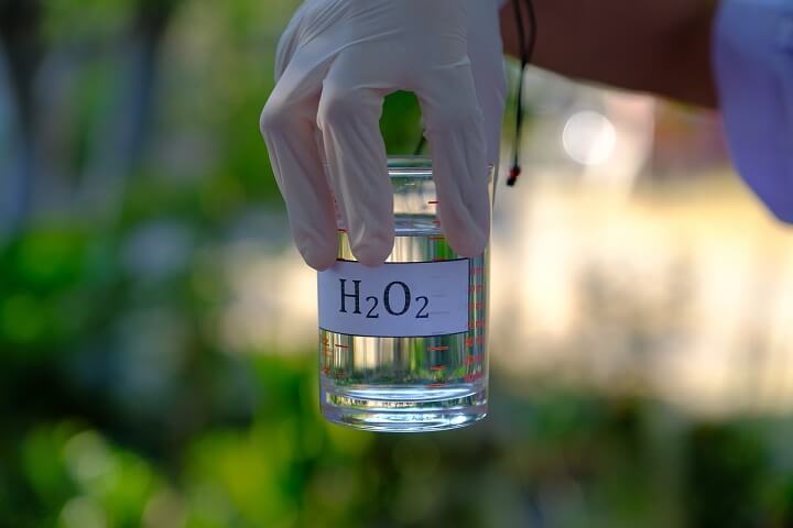 Hydrogen Peroxide in Beaker