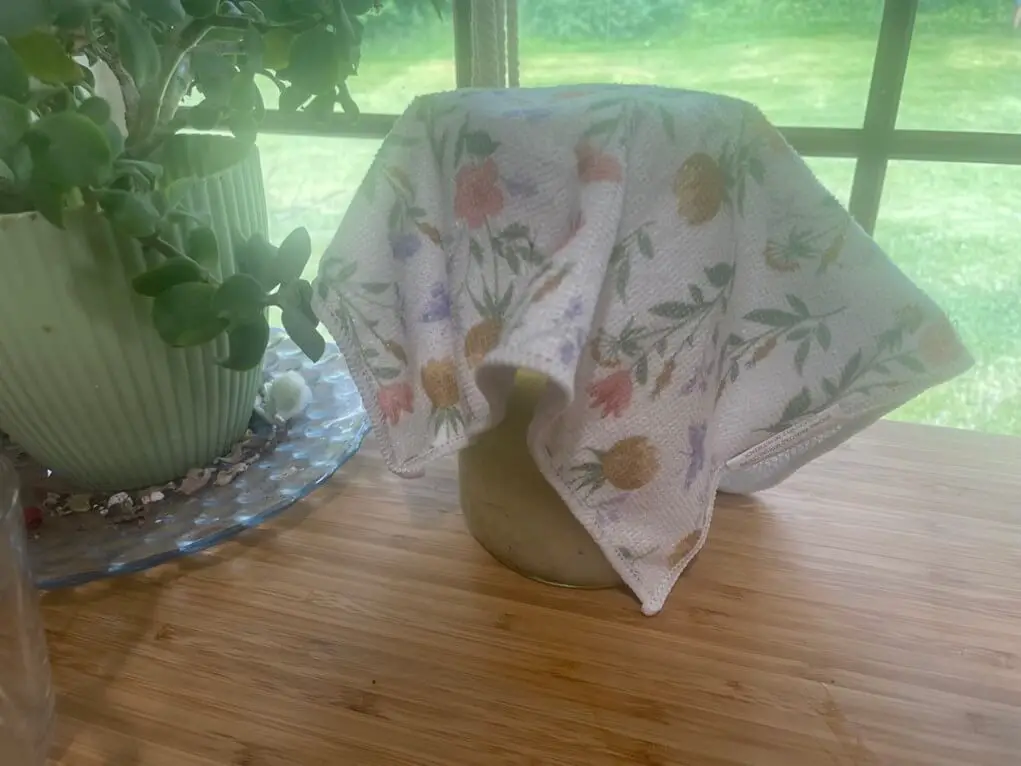 Jar Covered With Towel