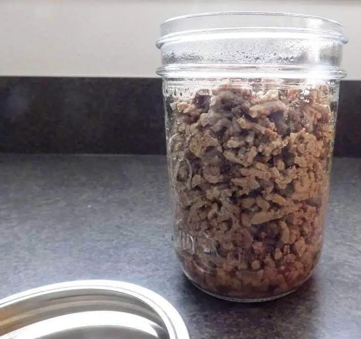 Jar of Ground Beef