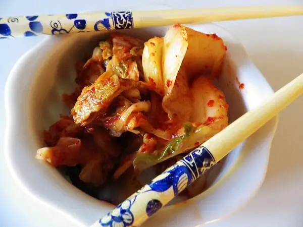 Kimchi with Chopsticks