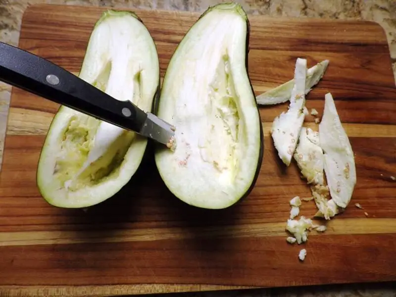 Knife in Eggplant