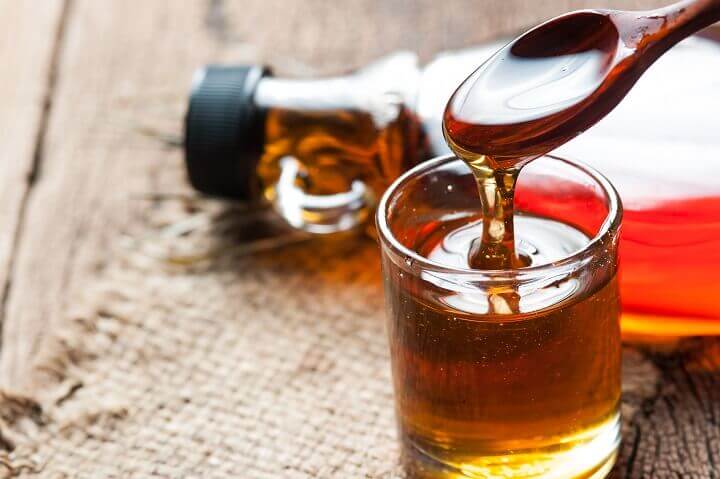 Maple Syrup in Glass Jar