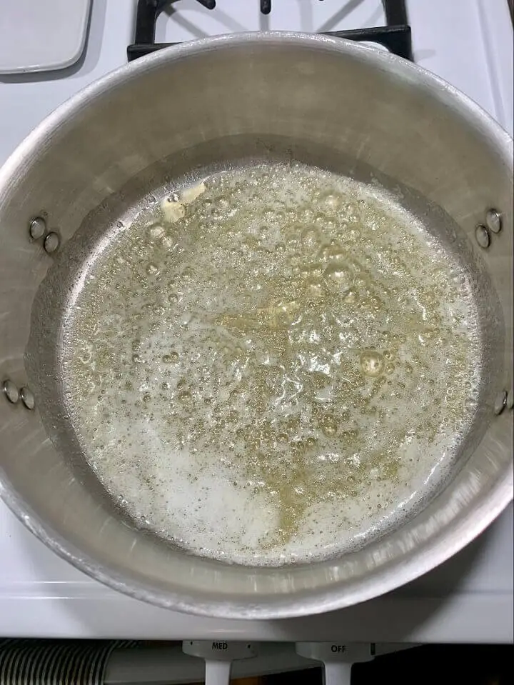 Melted Butter in Pan
