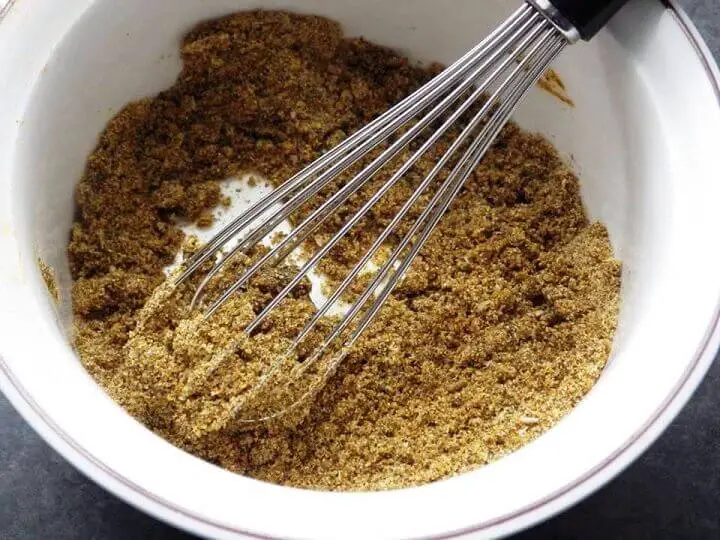 Mixing Oil Into Spices
