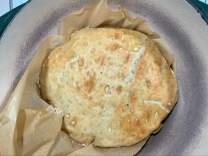 No-Knead Bread After Baking