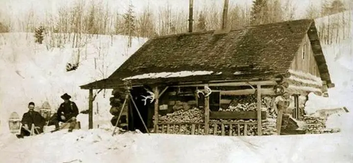 Old Cabin Winter Snow