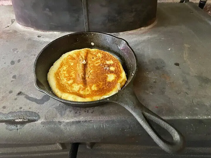 Pancake in a Cast Iron Skillet