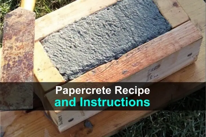 Papercrete Recipe and Instructions
