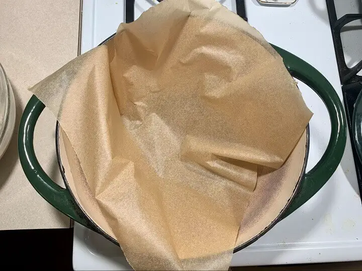 Parchment Paper in Dutch Oven