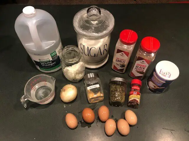 Pickled Eggs Ingredients