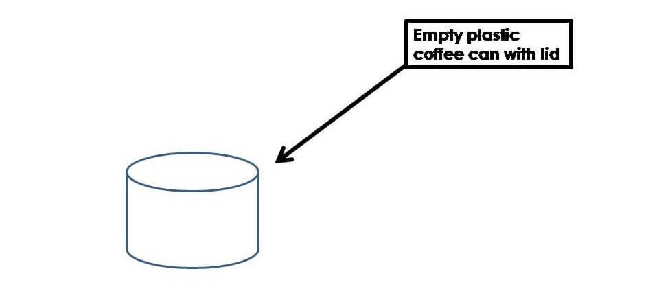 Plastic Coffee Can Reservoir