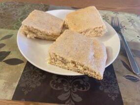 Poverty Cake Slices On Plate