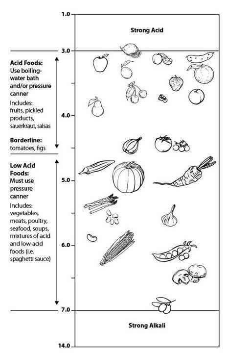 Pressure Cooking pH Chart