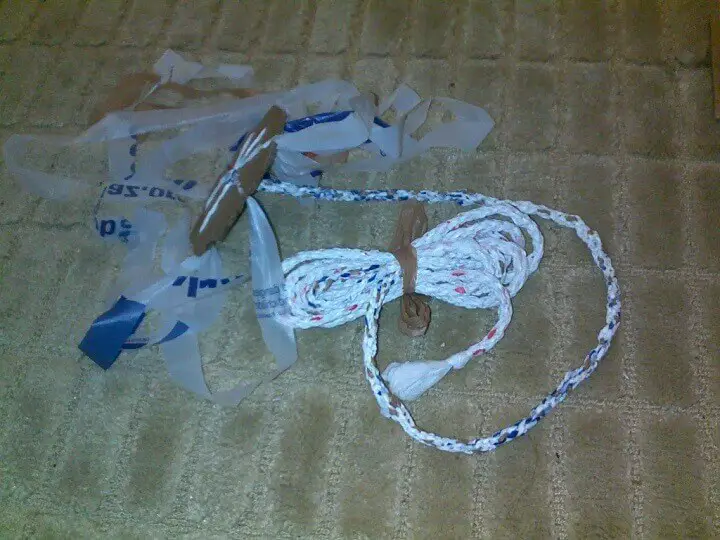 Rope Made From Plastic Grocery Bags