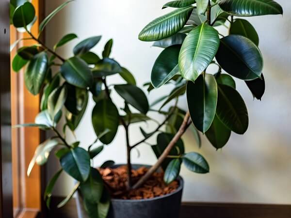 Rubber Plant in Pot
