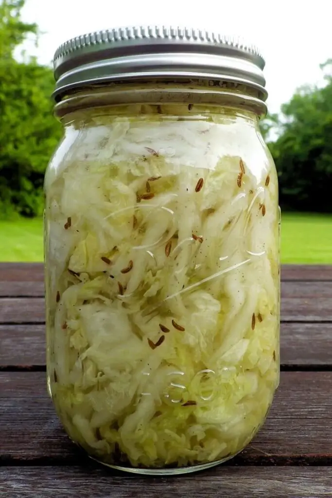 Sauerkraut in Jar