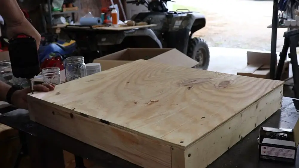 Screwing Panel Onto Frame