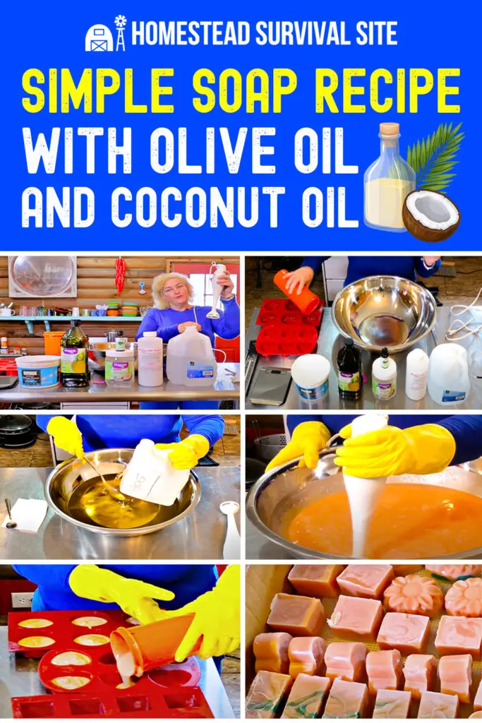Simple Soap Recipe With Olive Oil and Coconut Oil