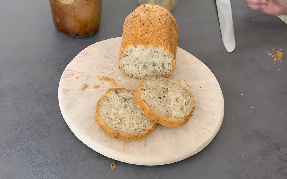 Sliced Canned Bread on Plate