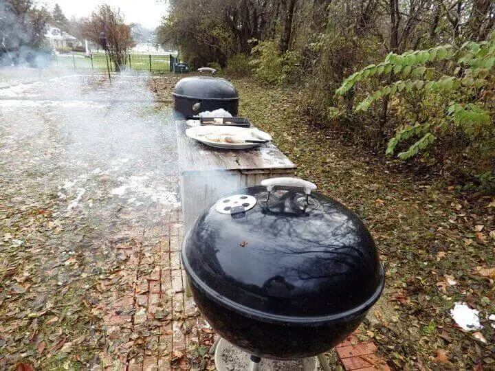 Smoking Food on Grill