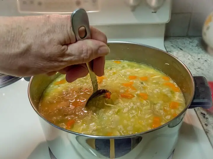Stirring Chicken Soup